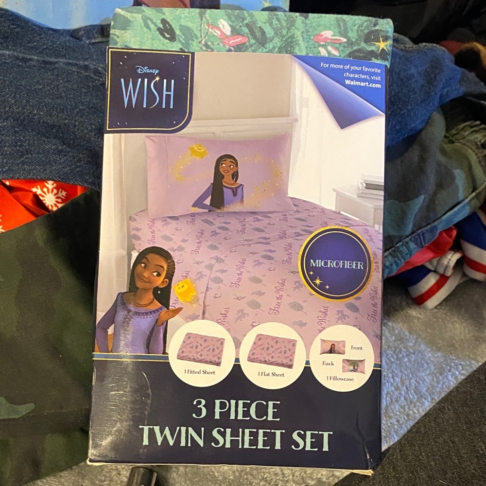 Disney Wish Twin Sheet Set - Lavender Delight